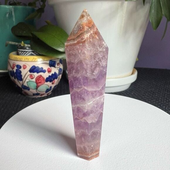 Amethyst Crazy Lace Crystal Wand (#5) - Picture 5 of 13